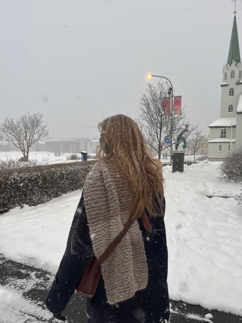 Walking downtown in the snow. Christmas. Soft Winter Aesthetic, Walking In Winter, Walking In Snow, Scandinavian Winter, Winter Nyc, Driving Home For Christmas, Winter Girl, Snow Trip, Winter Inspo