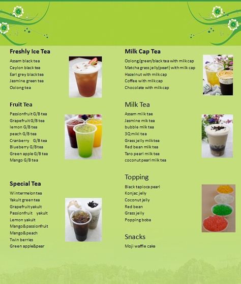 #bubble_tea_menu 2016 new . Contact info@shiningwell.com for detailed recipe for the menu! Boba Tea Menu Board, Best Boba Tea Flavors, Boba Popping, Bubble Tea Menu, Valerian Tea, Dark Site, Boba Tea Recipe, Bubble Tea Flavors, Classic Drinks