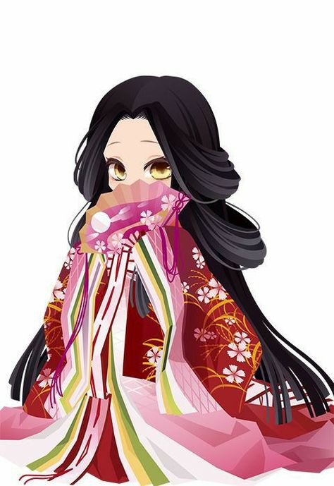 Japanese Princess Kimono, Princess Kimono, Chinese Princess Dress, Japanese Princess, Geisha Art, Anime Accessories, Chibi Characters, Cocoppa Play, Cute Anime Chibi