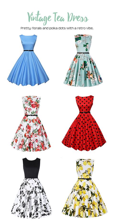 Retro Cocktail Dress, Work Dresses Outfits, Vintage Tea Dress, Cute Formal Dresses, Recycled Dress, African Print Dress Designs, Dress Colour, Printed Summer Dresses