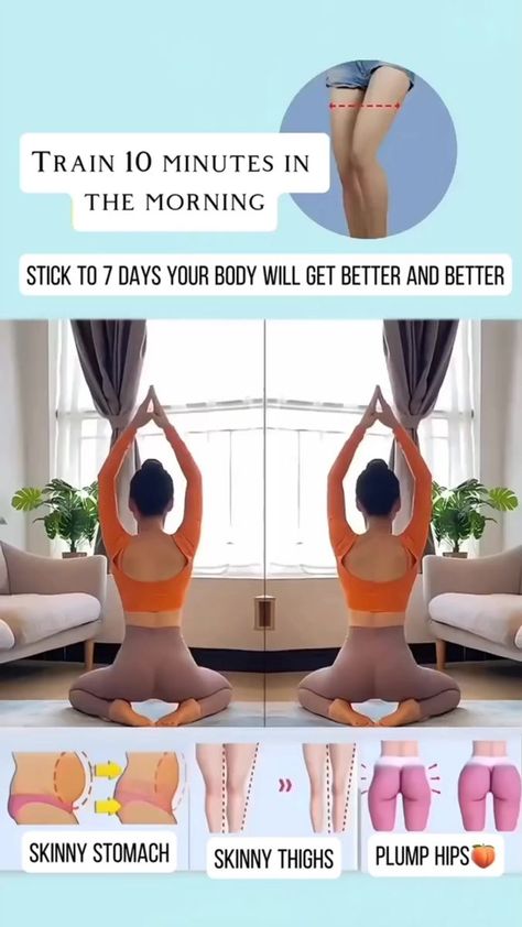 Effective Workout Routines, Thigh Exercises, Kettlebell Workout, Workout Yoga, Daily Ritual, Fitness Workout For Women, Flat Belly Workout, Lower Body Workout, Lose Body Fat