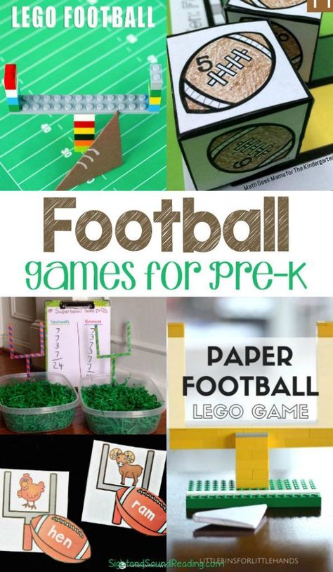 Kindergarten Football Games - Are you ready for some football? Here are some fun, free and easy Kindergarten Football Games to help make learning fun using a football theme. #Kindergarten #games #football#preschool #free Abc Countdown, Countdown Ideas, Steam Lab, Football Activity, Holiday Worksheets, Football Crafts, Math Geek, Classroom Transformation, Kindergarten Games