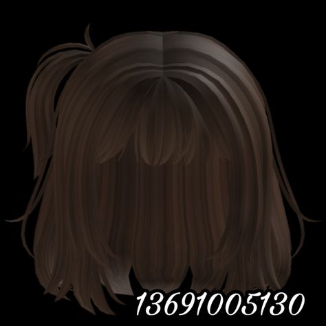 Roblox Short Hair Codes, Red Hair Roblox, Soft Brown Hair, Brown Hair Id, Brown Hair Cuts, Brookhaven Codes, Brown Hair Roblox, Pelo Cafe, Roblox Hair