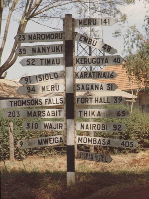 Meru Kenya, Matatu Culture, Dr Martens Boots Men, Nairobi City, Martens Boots, Mombasa, Old Images, Sign Post, African Countries