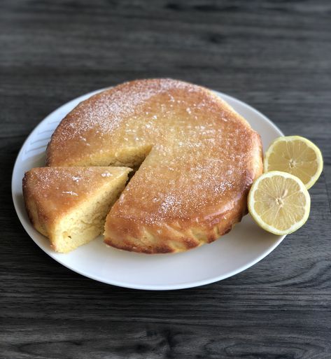 French Lemon Yogurt Cake - A Bee Bakes Lemon Yogurt Cake, Cherry Clafoutis, Pear Tart, Lemon Yogurt, French Recipes, Molten Chocolate, Yogurt Cake, Moist Cakes, French Food