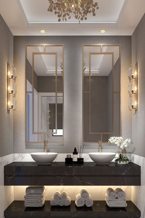 Elegant bathroom luxury modern