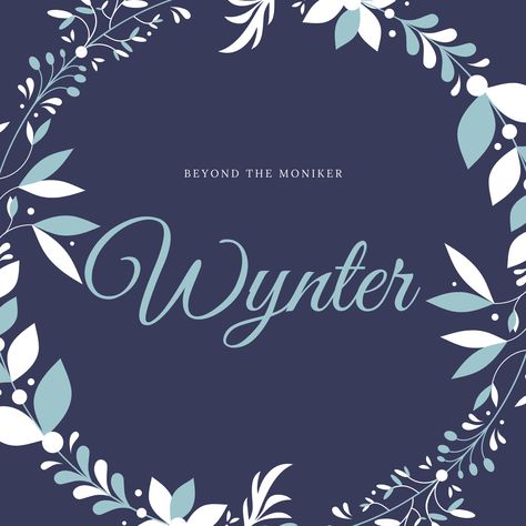 Wynter, is of old English origin and usually spelled, wintar or winter. I prefer the spelling Wynter, because it just looks better. A good middle pairing is Victoria, Wynter-Victoria. Wren Name, Cool Middle Names, Winter Inspired, Star Of Bethlehem, Old English, Baby Names