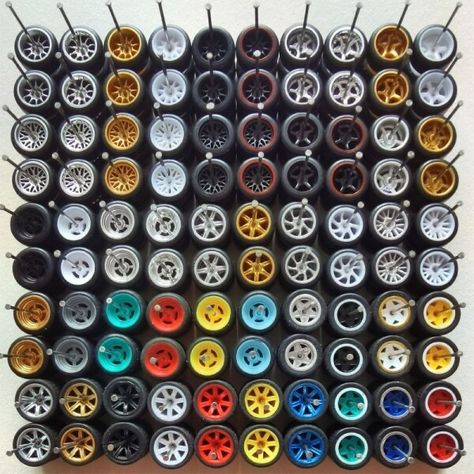 Just found this amazing item on AliExpress. Check it out! $22.50 | 50sets（for 50 cars）11mm/14mm Size 1/64 Alloy Car Wheels with Rubber Tires for 1:64 Matchbox/Domeka/HW/ Mini Model Cars Off-road Miniature Cars, Mini Model, Scale Models Cars, Diecast Model Cars, Rubber Tires, Car Enthusiast, App Control, Car Wheels, Model Cars