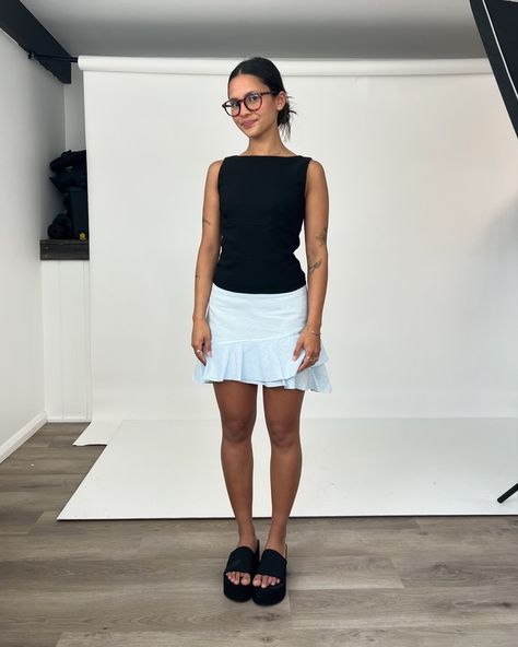 the possibilities are endless with our deadstock linen mini skirt. swipe to see some bits from the camera roll 📸 available to purchase this thursday at 5pm AEST. Black Mini Skirt Outfits, Black Mini Skirt Outfit, Linen Mini Skirt, Glamorous Fashion, Spring 2025, Miniskirt Outfits, Tres Chic, Black Mini Skirt, Glamour Fashion