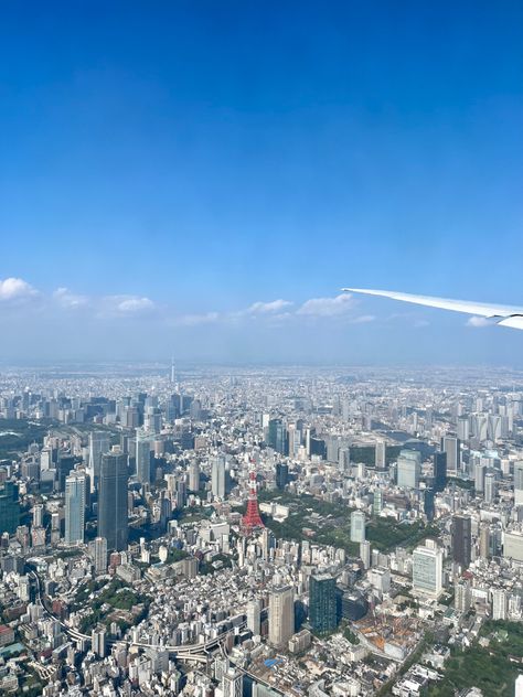 Tokyo tower from up above✈️ Tokyo From Above, Tokyo Tower, Tokyo, Tower, Japan, Quick Saves