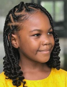 Girls Braided Hairstyles Kids, Kid Braids, Amber Hair, Hairstyles Braid, Lil Girl Hairstyles, Kid Braid Styles, Single Braids, Natural Hairstyles For Kids, Girls Natural Hairstyles