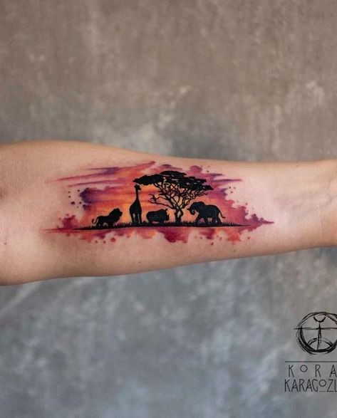 40 Landscape Tattoo Ideas | Cuded Tattoos For Women Unique, Unique Tattoos For Women, Petit Tattoo, Taurus Tattoos, Best Tattoo Ideas, Landscape Tattoo, Silhouette Tattoos, Best Tattoos For Women, Cute Little Tattoos