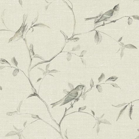 York Wallcoverings Patina Vie Birds of a Feather Wallpaper VE7072 - The Home Depot Stripped Wallpaper, Wallpaper Warehouse, Feather Wallpaper, Toile Wallpaper, York Wallpaper, Kitchen Things, Birds Of A Feather, York Wallcoverings, Bird Wallpaper