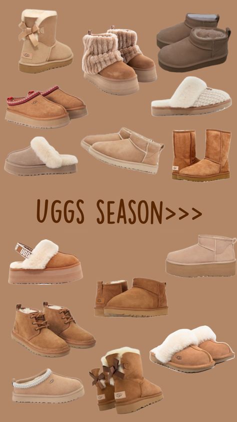 Ugg season is coming🤎🍂 #uggs #uggminis #uggultraminis #uggplatforms #uggshorts #uggslippers #uggtasmans #fall #shoes #boots #slippers #comfy #fallseason #winter #falliscoming #winteriscoming #aesthetic #outfitinspo #shoeinspo Uggs Boots Outfit, Ugg Mini Boots Outfit, Ultra Mini Uggs Outfit, Ugg Season, Everyday Outfits Fall, Cute Uggs, Pretty Sneakers, Ugg Kids, Ugg Winter Boots