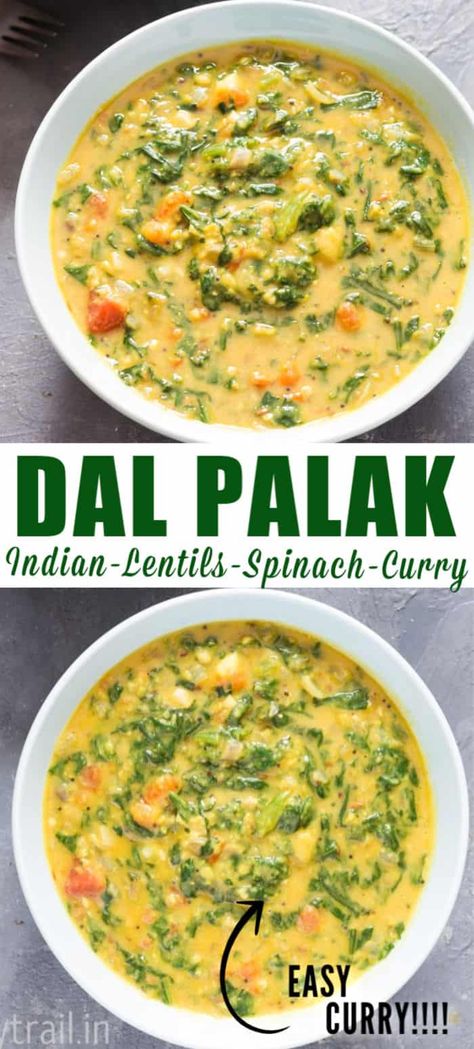 Daal Recipe Indian, Palak Recipes Indian, Toor Dal Recipe, Dal Palak Recipe, Palak Recipe, Moong Dal Recipe, Dhal Recipe, Indian Lentils, Vegan Instant Pot Recipes