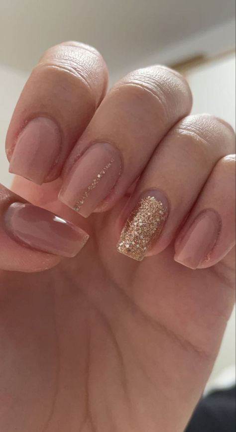 #semipermanent #nudeandgoldnails #mynails #nails #manucure Semipermanent Nails, Winter Nails, Manicure, Nails, Pins