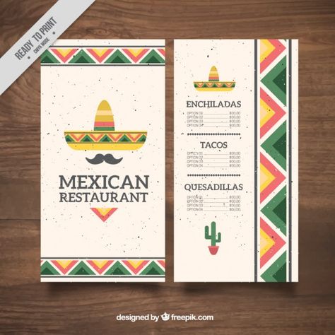 Flat mexican hat and moustache mexican food menu  Free Vector Mexican Menu Ideas Design, Mexican Food Menu Design, Mexican Menu Design, Mexican Restaurant Menu, Mexican Food Menu, Mexican Restaurant Design, Mexican Menu, Menu Card Design, Menue Design