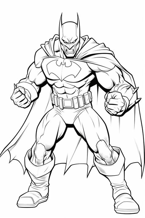 Coloring Pages Batman, Super Hero Coloring Sheets, Pen Vector, Superman Coloring Pages, Batman Coloring, Batman Coloring Pages, Batman Drawing, Manga Coloring Book, Marvel Coloring