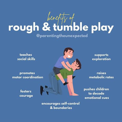 Benefits of rough & tumble play Tips Rough And Tumble Play Activities, Rough And Tumble Play, Emotion Games, Bonding Quotes, Developmental Therapy, Child Development Chart, Emotions Game, Sibling Bonding, Bond Quotes