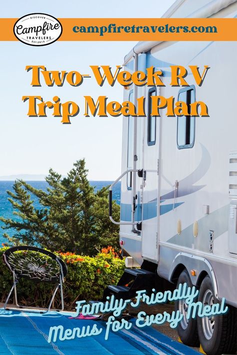 Rv Food Ideas, Camping Menu, Simple Dinners, Easy Breakfast Ideas, Yellowstone Trip, Cabin Trip, Rv Trip, Travel Trailer Camping, Rv Road Trip