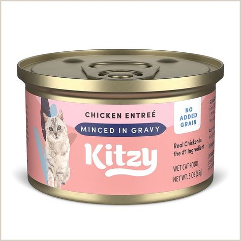 Amazon Brand - Kitzy Wet Cat Food, Gravy, Grain Free, 3oz Pack of 24 (Salmon, Chicken, Sweet Potato Wrap, Vegetable Stew Recipe, Salmon And Sweet Potato, Chicken Rice Recipes, Chicken Jerky, Chicken And Brown Rice, Canned Cat Food, Canned Dog Food, Chicken Entrees