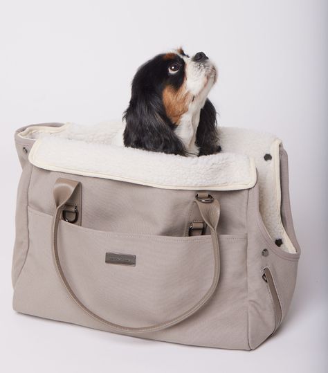 Luxury Pet Carrier, Dog Carrier Purse, Dog Toy Storage, Dog Tote, Gunmetal Hardware, Pet Bag, Dog Bag, Medium Sized Dogs, Dog Carrier