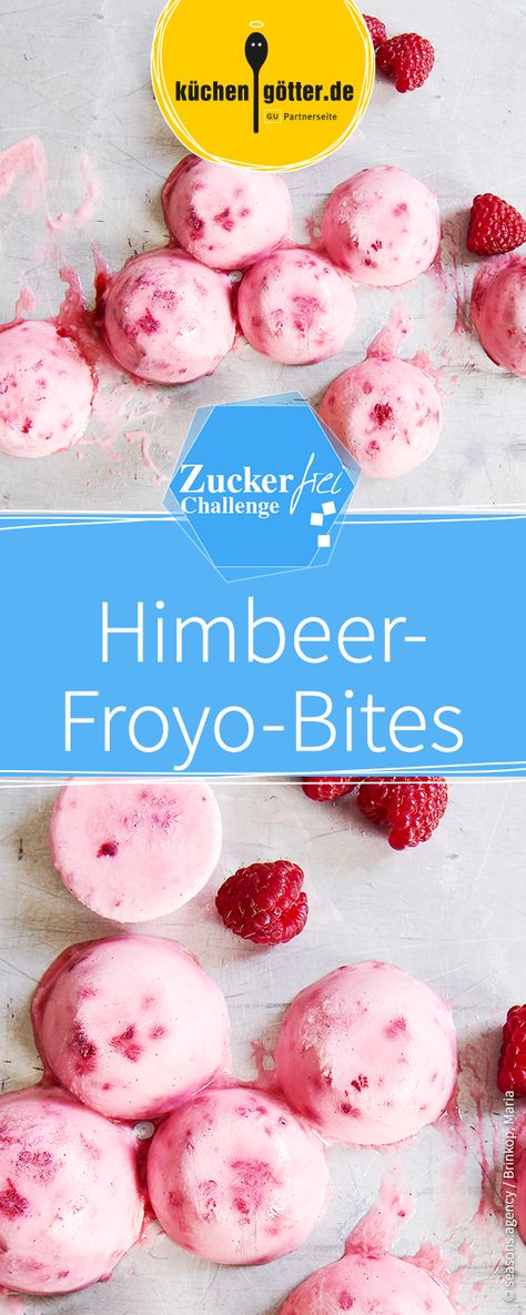 Diese Froyo-Himbeer-Bites sind super lecker und zuckerfrei! Mit gefrorenen Himbeeren und leckerem Joghurt, einfach köstlich! Froyo Bites, Fingerfood Party, Clean Eating, Low Carb, Food And Drink, Ice Cream, Dessert, Snacks, Quick Saves