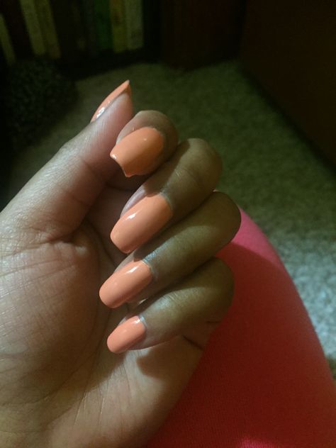 Peach dream nails Orange Nails, Dream Nails, Orange, Nails, Beauty