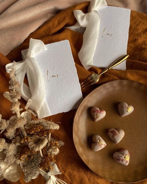 @_smittenwithlove shared a photo on Instagram: “Dreamy little vow books for treasured words of love, future and memoirs ⚡️Beautiful chocolates by @thecakeeatingco and blooms…” • Aug 30, 2020 at 8:10am UTC Handwritten Love Notes, Vow Books, Vow Book, First Wedding Anniversary, Marry You, Love Notes, White Silk, Love Words, Silk Ribbon