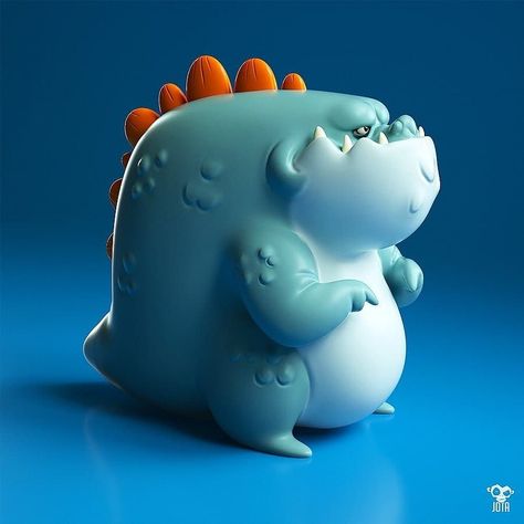 Dinosaurus Cartoon, Artistic Videos, 3d Creature, 3d Monster, Indie Game Dev, Crazy Toys, Chaos Magic, Art Toys Design, Toy Sculpture