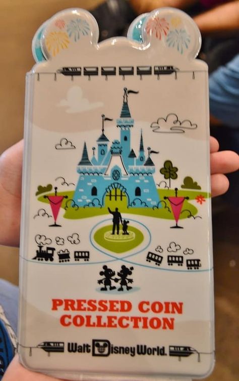 Pressed Penny Book at Disney Disney World Souvenirs, Pressed Pennies, Disney Cheap, Disney Souvenirs, Disney Memories, World Press, Disney World Planning, Walt Disney World Vacations, Disney Planning