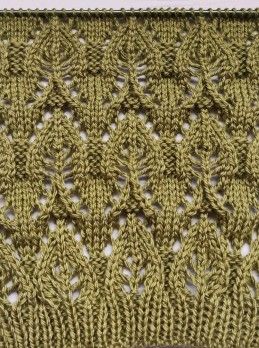 Lace Leaves Stitch Knitting Pattern Leaf Knitting Pattern, Stitch Knitting Pattern, Lace Leaf, Lace Knitting Patterns, Free Knitting Patterns, Knit Stitch Patterns, Knit Stitch, Knitting Stitches, Knitting Patterns Free