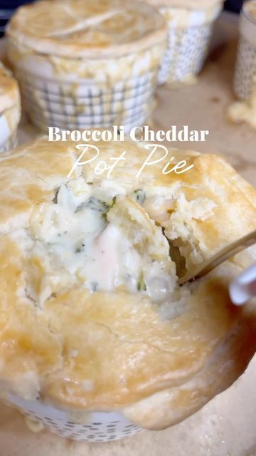 Broccoli Cheddar Soup, Italian Cheese, Broccoli Cheddar, Pie Crust Recipes, Chicken Pot Pie, Pot Pie, Minced Garlic, Chicken Broth, Pie Crust