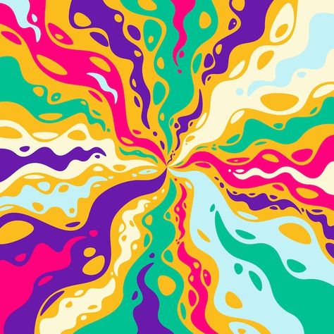 Page 4 | Psychedelic Groovy Background Images - Free Download on Freepik Colorful Vector Art, Trippy Vector Art, Wavy Graphic Design, Trippy Graphic Design, Abstract Packaging, Groovy Background, Hippie Background, Trippy Patterns, Monster Truck Coloring Pages