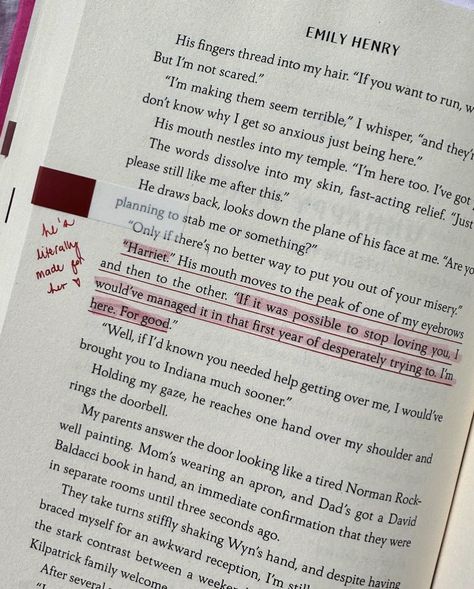 Happy Place Emily Henry Annotations, Happy Place Annotations, Fluffy Romance, Annotation Book, Happy Place Emily Henry, Annotation Ideas, Book Snippets, Books Annotations, Book Annotating