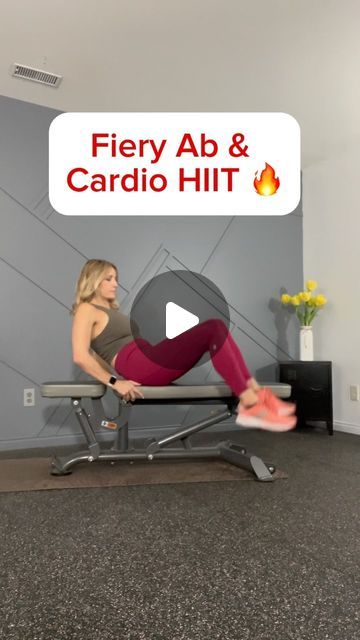 Tracy Steen on Instagram: "🔥This is intense!! (Not for beginners) Hit each exercise for 30 seconds of work, 15 seconds of rest, and repeat 3x.   Obviously for this workout you will need a bench, but you could modify most of these things to the floor, or use a step.   I like this one for the variety and ain’t that just the spice of life?! 😁  Let me know if you try it.   #hiitworkout #hiitworkouts #homeworkout #absolutely #cardio #cardiohiit #tracysteen #movedaily #fitover50" Tracy Steen, Hiit Cardio, Hiit Workout, 30 Seconds, Daily Workout, The Floor, Try It, At Home Workouts, Cardio