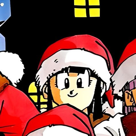 Dragon Ball Christmas Pfp, Dbz Christmas Pfp, Chichi And Goku, Dbz Pfp, Goku And Chichi, Dragon Balls, Photo Apps, Matching Profile Pictures, Feeling Down