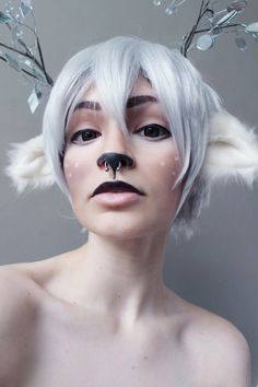 Faun Makeup Deer, Sheep Makeup, Fawn Cosplay, Goat Makeup, Satyr Cosplay, Faun Makeup, Fawn Makeup, Faun Cosplay, Satyr Costume