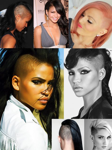 The 'Skrillex' Cut And Its Safe Versions. Which Side Are You On? Skrillex Haircut, Half Shaved Head, Side Cornrows, Undercut Hairstyles Women, Shaved Side, Half Shaved Hair, Half Shaved, Side Swept Hairstyles, Roll Hairstyle