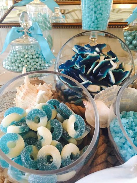 Beach | CatchMyParty.com Beach Theme Birthday, 17. Geburtstag, Beach Wedding Party, Ocean Baby Showers, Ocean Birthday Party, 17th Birthday Ideas, Ocean Theme Party, Beach Birthday Party, Ocean Birthday