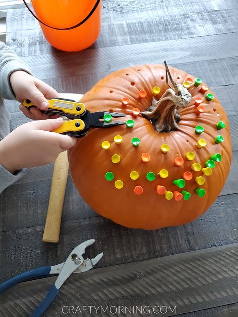 Pumpkin Fine Motor Golf Tee Activity Golf Tee Crafts, Finger Gym, Golf Tees, Pre K Activities, Class Activities, Halloween Activities, Fine Motor, Business For Kids, Just Giving