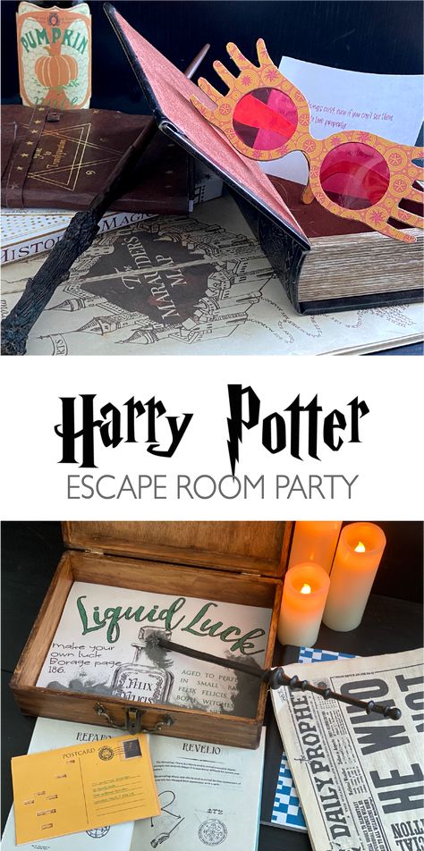 Harry Potter Escape Room, Escape Room Birthday Party, Escape Room Party, Harry Potter Activities, Harry Potter Day, Classe Harry Potter, Hogwarts Party, Harry Potter Theme Birthday, Harry Potter Halloween Party