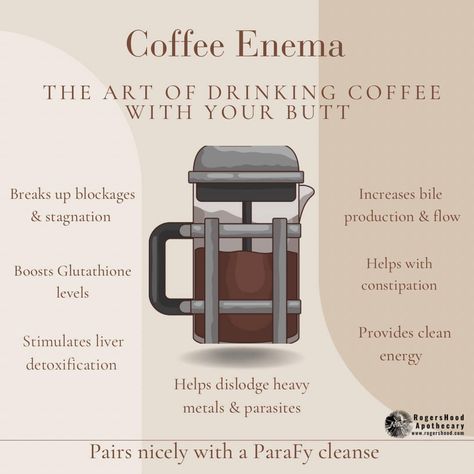 Rogers Hood - Coffee Enemas 🙌🏻 Coffee enemas are a great... Coffee Enemas For Liver, Benefits Of Coffee Enemas, Coffee Enemas For Parasites, Coffee Enemas How To Do A, Detox Life, Coffee Enemas, Parasite Cleanse, Liver Detoxification, Coffee Health Benefits