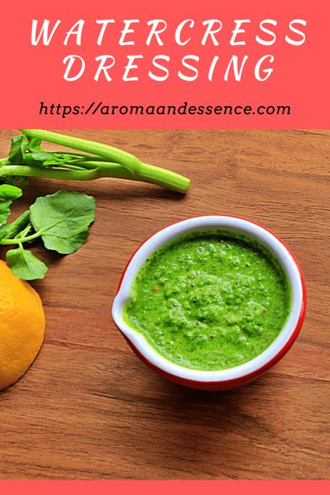 Spring Watercress Dressing Dressing For Salmon, Watercress Sauce, Cauliflower Dip, Baked Dips, Completely Delicious, Cold Dips, Mustard Pickles, Pickle Relish, Watercress