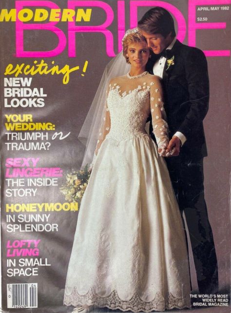 1990s Wedding, Bridal Magazine Cover, Brides Magazine Cover, Dress Necklines, 1980s Wedding, Gowns Vintage, Bridal Gowns Vintage, Vintage Brides, Formal Fashion