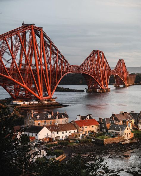 Tom & Laura | Scotland on Instagram: “North to South⁣ ⁣ It’s the first time we’ve photographed the famous bridge that crosses from North Queensferry into South Queensferry and…” Scotland Vacation, Famous Bridges, Scotland Travel, Sydney Harbour Bridge, Edinburgh, Travel Photos, Adventure Travel, Sydney Opera House, The Good Place