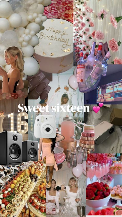 Sweet 16 Pictures, 14th Birthday Party Ideas, Glamping Birthday, Sweet Sixteen Birthday Party Ideas, Backyard Birthday, Cute Birthday Ideas, Birthday Babe, Bday Party Theme, Happy 16th Birthday