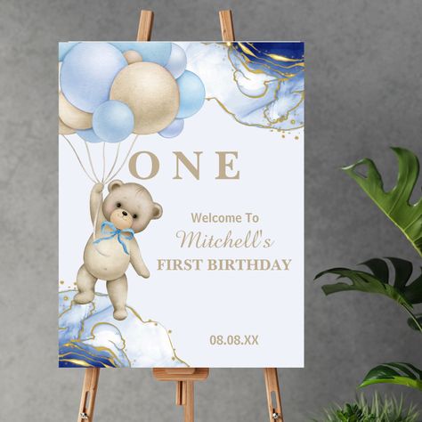 Teddy Theme Birthday Decoration, Teddy Bear Theme Birthday, Teddy Bear Birthday Theme, Teddy Bear Baby Shower Theme, Happy Birthday Invitation Card, Baby Boy Birthday Cake, Bear Baby Shower Theme, Baby Birthday Decorations, Teddy Bear Theme