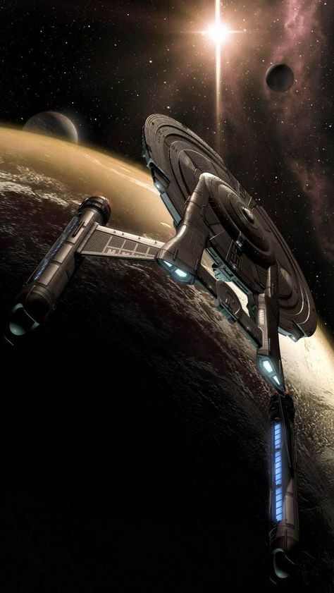 U.S.S. Enterprise NX-01 - Star Trek: Enterprise (2001) Star Trek Ship, Enterprise Nx 01, Star Trek 1, United Federation Of Planets, Star Trek Images, Star Trek Art, Sci Fi Ships, Star Trek Starships, Star Trek Enterprise