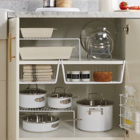 Kitchen Storage  Organization - Walmart.com - Walmart.com Kitchen Open Shelf, Kitchen Cabinet Organization Layout, Kitchen Cabinet Shelves, Organizing Storage, Organized Pantry, Outdoor Kitchen Appliances, Small Kitchen Organization, House Organisation, Kitchen Open